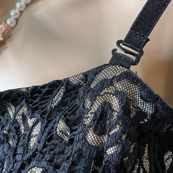 📌Alex B Sexy Lace Straps or Strapless Formal - Prom Dress Waistline Transparent - Picture 6 of 16